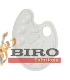 Paletă pentru pictură ZiBi – plastic – albă 